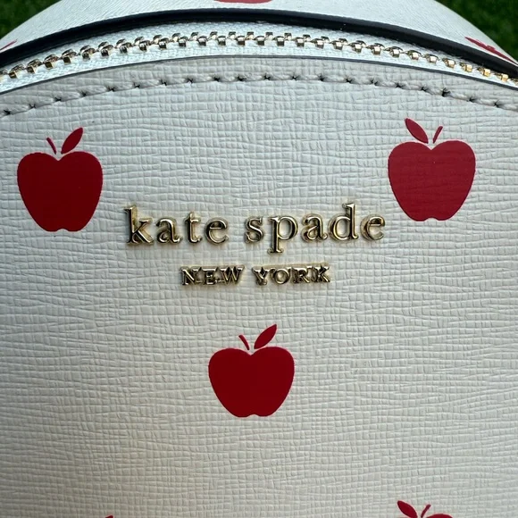 Kate Spade White and Red Snow White Backpack NWOT - Picture 7 of 8